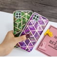 thumbnail image 4 of For Samsung Galaxy A22 5G Stylish Geometric Marble Texture Pattern Soft Silicone Rubber Hybrid Anti-drop Lightweight Slim Phone Case Cover For Samsung Galaxy A22 5G,Green Marble, 4 of 4
