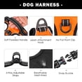 thumbnail image 4 of Arnés para perros PHOEPET, chaleco reflectante ajustable sin tirones, XL, naranja, 4 of 6