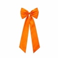 thumbnail image 2 of BBilaBu Orange Fall Decorative Bow, 30Inch Pre-Tied Large Ribbon Bow with Long Tails for Front Door, Wreath, Mantel, Stair Railing, Window, Porch, Thanksgiving and Fall Harvest Decor, 2 of 8