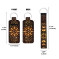 thumbnail image 2 of WIRESTER Lipstick Chapstick Holder Keychain Neoprene Lip Balm Holder Cover With Wristlet Keychain Lanyard for Women - Boho Sun Triple Brown Moon Pentagram, 2 of 6