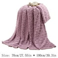 thumbnail image 4 of Apmemiss Christmas Blanket Clearance 27.5*39.3 Inch Super Soft Warm Warm Micro Plush Fleece Blanket Throw Rug Sofa Bedding Home Decor, Purple, 4 of 5