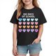 thumbnail image 1 of Camiseta de Manga Corta Linda para Niños Niñas Niños Impresión Gráfica Escuela Verano Casual, 1 of 9