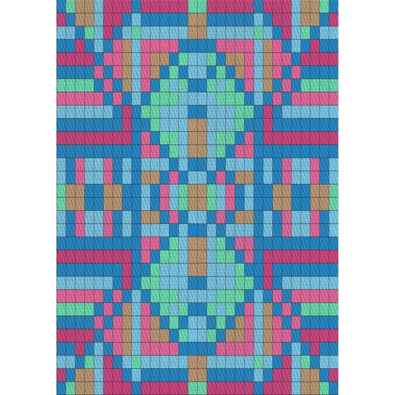 Ahgly Company Machine Washable Indoor Rectangle Transitional Viola Purple Area Rugs, 2' x 5'