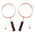thumbnail image 4 of Minkissy Badminton Self Training Tool 1 Set Orange Nylon Iron Alloy Racket for Kids 2Pcs Balls, 4 of 8