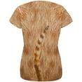 thumbnail image 2 of Halloween Orange Cat Costume All Over Womens T Shirt, 2 of 2