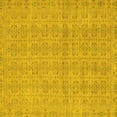 thumbnail image 1 of Ahgly Company Indoor Square Abstract Yellow Modern Area Rugs, 8' Square, 1 of 4