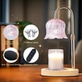 thumbnail image 5 of Pink Adjustable Candle Warmer Lamp with Timer, Mother’s Day Gift Lamp Fits All Jar Candles Home Decor, Fragrance Wax Melter, Birthday Gift for Women, 5 of 9