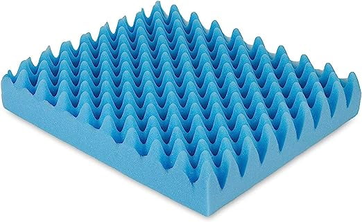 DMI Wheelchair Cushion for Pressure Ulcer Egg Crate Foam for Bed Sores Convoluted Egg Seat Cushion for Sitting Wheelchair and Recliner Chair Pads Blue 16 x 18 x 4 Walmart