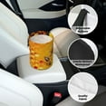 thumbnail image 6 of Wukai Bees on Hive Honeycomb Print Car Trash Can - Easy to Clean Hanging Garbage Bin - Removable Liner - Leak-Car Garbage Can - Waterproof Trash Can for Car and SUV, 6 of 7