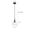 thumbnail image 4 of Transitional 1 Light 7.5" Mini Ceiling Pendant with Glass Downlight, Bronze, 4 of 4