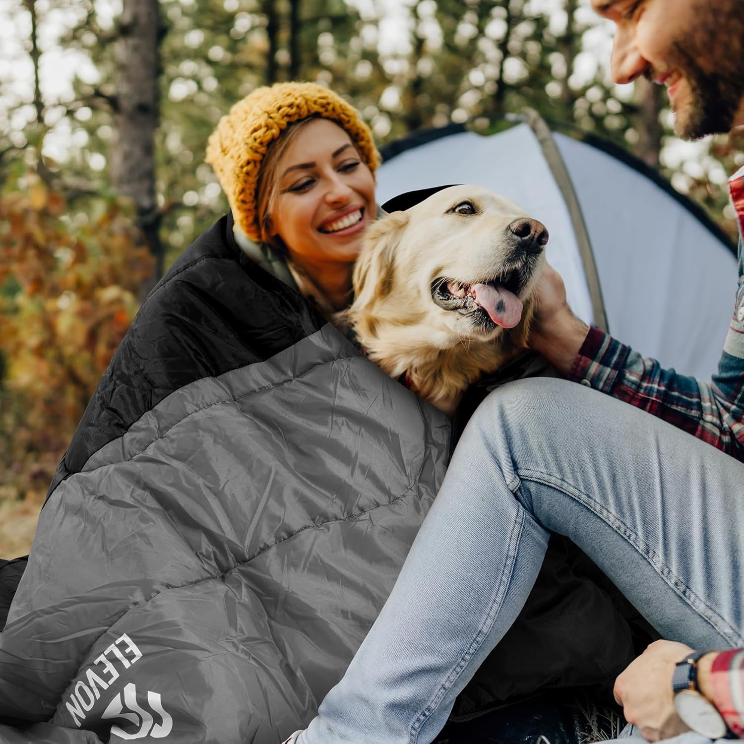 Sleeping Bag for Adults Teens Kids Cold Warm Weather, Portable Waterproof & Lightweight, Compact with Compression Sack, for 3-4 Seasons Camping, Backpacking, Hiking, Travel, Indoors Outdoors