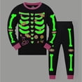 thumbnail image 7 of Wonitaaizi Boys Halloween Pajamas Pjs Kids Long Sleeve Holiday Sleepwear (7-8 Years,Black), 7 of 7