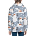 thumbnail image 6 of Naloa Happy Snowmen Snowfall Teenage Zipper Hoodie, Long Sleeve Zip Up Hoodies Casual Jackets Tops for 7-12 Years-Medium, 6 of 6