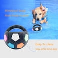 thumbnail image 2 of Dog Calming Ball with Handle – Squeaky Floating Dog Toy for Interactive Toss and Fetch Play, Treat Dispensing Rubber Football-Shaped Chew Toy for Medium to Large Breeds, 2 of 7