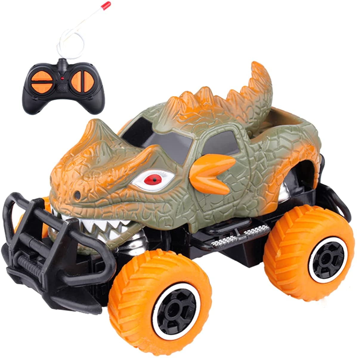 Dinosaur Toys for Kids 3-5,Monster Trucks for Boys,Toys for 3 4 5 6 Year  Old Boys,4-Channel Off-Road RC Car,1/43 Scale Remote Control Car for Girls  