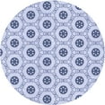 thumbnail image 1 of Ahgly Company Machine Washable Indoor Round Transitional Lavender Blue Area Rugs, 6' Round, 1 of 7