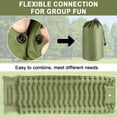 thumbnail image 7 of Dinfu Self-Inflating Air Mattress with Built-In Foot Pump – 5.1" Ultra-Thick Camping Sleeping Pad, Lightweight & Portable for Tents, Hiking, Beach (76.8' x 27.6'), 7 of 7