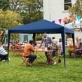 thumbnail image 2 of Costway Patio 10x10ft Outdoor Instant Pop-up Canopy Folding Sun Shelter Carry Bag Navy, 2 of 8