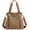 Brown, variant on Canvas Handbag for Women Fashion Cloth Tote Shoulder Purses Hobo Casual Crossbody Bag Large Top Handle Shopper Bag (Black)