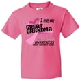 thumbnail image 3 of Inktastic I Love my Great Grandma- Breast Cancer Awareness- Hope, Support, Love Youth T-Shirt, 3 of 5