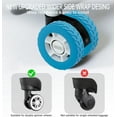 thumbnail image 4 of 4pcs Silicone Wheel Protectors For Tabletop Luggage Suitcase And Office Chairs, 4 of 7