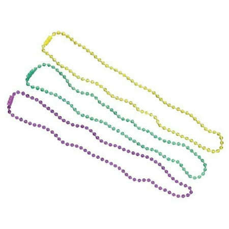 24"L Mardi Gras Beads Layon 144ct