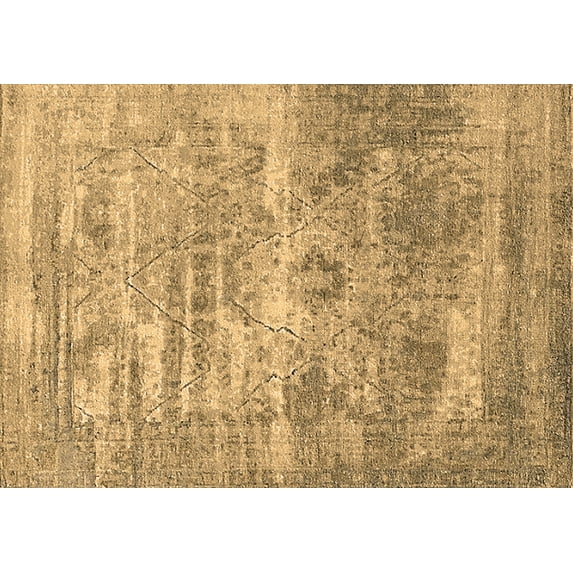 Ahgly Company Indoor Rectangle Oriental Brown Industrial Area Rugs, 2' x 3'