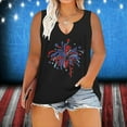 thumbnail image 1 of Women Oversize Summer Women Printed V-Neck Tank Sleeveless Tee Plus Tops, 1 of 7