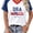 Blue-usa, variant on Guvpev Women's Argentina Soccer Fan T-Shirt, Patriotic Blue & White Heart Flag Graphic V-Neck Tee, 2026 Game Day Argentina Soccer Jersey, Soccer Cup Supporter Short Sleeve Top
