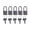 Black nickel, variant on Tibvox 5Pcs Portable Suitcases Locker Securing Lock With Key Diary Padlocks Key Lock