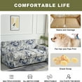 thumbnail image 3 of Eco-Ancheng 4 Piece Sofa Cover Stretch Sofa Slipcover Printed Soft Couch Cover Covers with 3 Individual Cushion Covers Furniture Protector for Living Room Chairs with Elastic Bottom, Sofa，07, 3 of 7