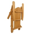 thumbnail image 5 of UBesGoo Patio Folding Adirondack Chair, Wood Single Chair, Outdoor Wood Lounge Chair w/ Armrest,  Outdoor Chair, Wood Color, 5 of 8