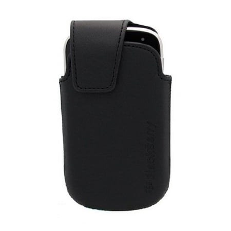 - New BlackBerry Bold 9900 9930 OEM Leather Swivel Case Holster HDW-38842-001