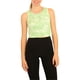 thumbnail image 1 of Camiseta sin mangas recortada acanalada de Elevenparis para mujer nilegreen L, 1 of 5