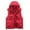 Red Cargo Vest for Men, variant on HOOMEUMY Mens Cargo Vest Casual Workout Sleeveless Clothes Fashion 2025 Trendy Classic Solid Coat Stand Collar Jacket Quick Dry Design Red XL