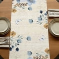 thumbnail image 5 of Table Runners 36 Inches Long Dress Scarves, Spring Blue Floral Farmhouse Kitchen Table Runner, Short Coffee Tablerunners, Vintage Garden Wildflowers Botanical 13x36 Inch, 5 of 9