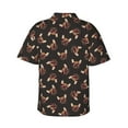 thumbnail image 3 of Fotbe Bulldog with Sunglasses Hawaiian Shirt for Men Unisex Summer Beach Casual Short Sleeve Cotton Linen Button Down Shirts-XX-Large, 3 of 9