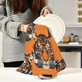 thumbnail image 6 of Kitchen Towel 28x18 Inches x1，Plate Towel, Decorative Towel, Napkin, Tea Towel Tea Towels For Kitchen Dish Cloths & Dish Towels Orange Tiger Seamless, 6 of 7