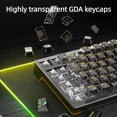 thumbnail image 2 of F98pro 95Key Hot-Swappable Translucent Mechanical Keyboard｜Tri-Mode (2.4G/BT5.0/Wired)｜RGB Backlit Keys｜Plug & Play for Gaming/Office(Black), 2 of 5