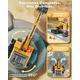 thumbnail image 4 of Excavadora Control Remoto Recargable Rc Carros Juguetes Xtellar amarillo, 4 of 4