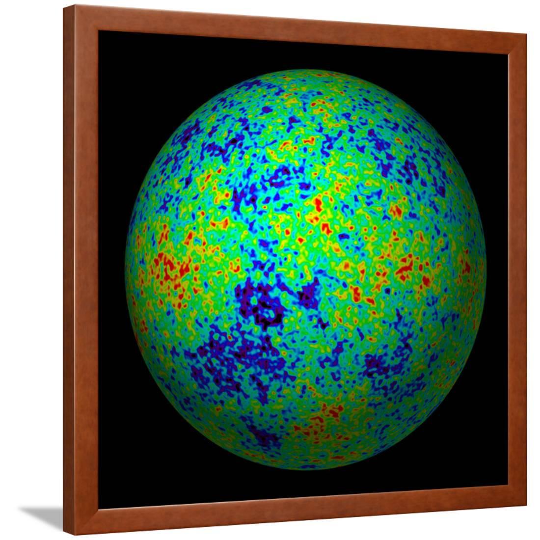 Cosmic Microwave Background Framed Print Wall Art