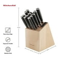 thumbnail image 6 of KitchenAid Gourmet 14-Piece Forged Triple Rivet Japanese Steel Knife Set with Block Built-in Sharpener Wood, 6 of 17