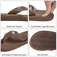 thumbnail image 2 of WOTTE Women's Yoga Mat Flip Flops Soft Cushion Thong Sandals Size 6, Brown, 2 of 6