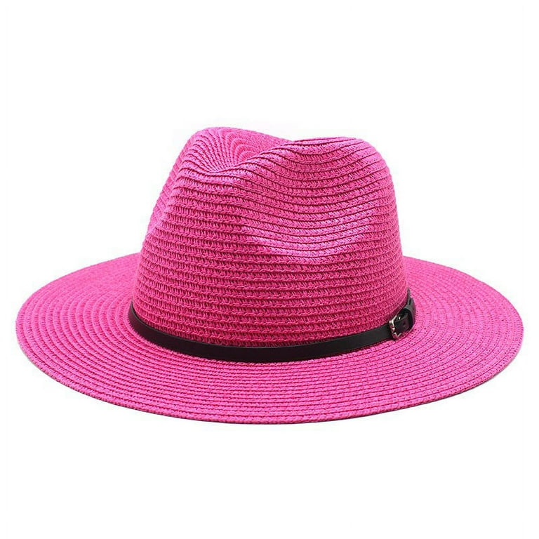 Summer Wide Brim Sun Hat UPF 50+ Panama Fedora Foldable Packable Beach Hat Sun Hats for Women Summer Wide Brim Sun UPF 50+ Panama  main image 3