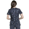 thumbnail image 6 of Tooniforms Scrubs Top For Women V-Neck Print TF614, 6 of 7