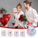thumbnail image 1 of Fiudx Corazón de Bolsillo, Diseño Cálido y Acogedor, Regalo Considerado con Tarjeta de Felicitación, Día de San Valentín, Cumpleaños, Boda, Múltiples Usos para Familiares y Amigos, Tamaño 9 X 7 Cm, R, 1 of 6