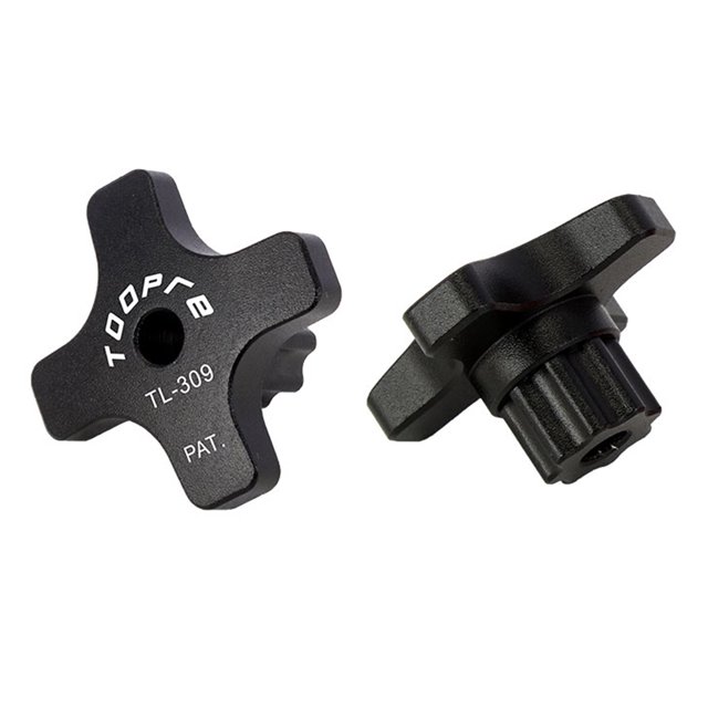 Bicicleta Llave de extracción de bielas de bicicleta MTB Herramienta de instalación de manivela de bicicleta (negro) Tmvgtek Accesorios para bicicletas