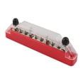 thumbnail image 4 of Barras colectoras, 6 tornillos profesionales, 30 V CA CC Premium, bloque de distribución de 10 terminales para barco, autobús, yat, 4 of 9