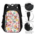 thumbnail image 3 of Balery Butterflies and Roses Print USB Charging Backpack for Men and Women - Water-Resistant, Anti-Theft Laptop Backpack with USB Port for Travel, Work, School, and College, 3 of 7