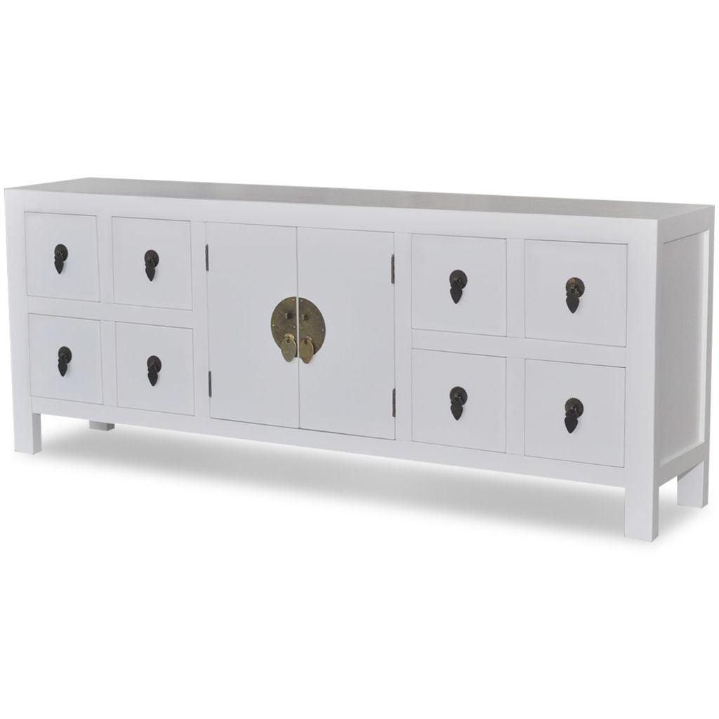 Lowestbest Sideboard/TV Cabinet, Console Table Buffet Table with 8 Drawers and 2 Doors Lowestbest Sideboard/TV Cabinet, Console Table Buffet Table with 8 Drawers and 2 Doors